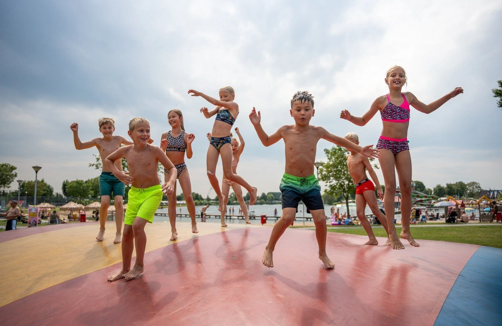 Airtrampoline gezinsvakantie