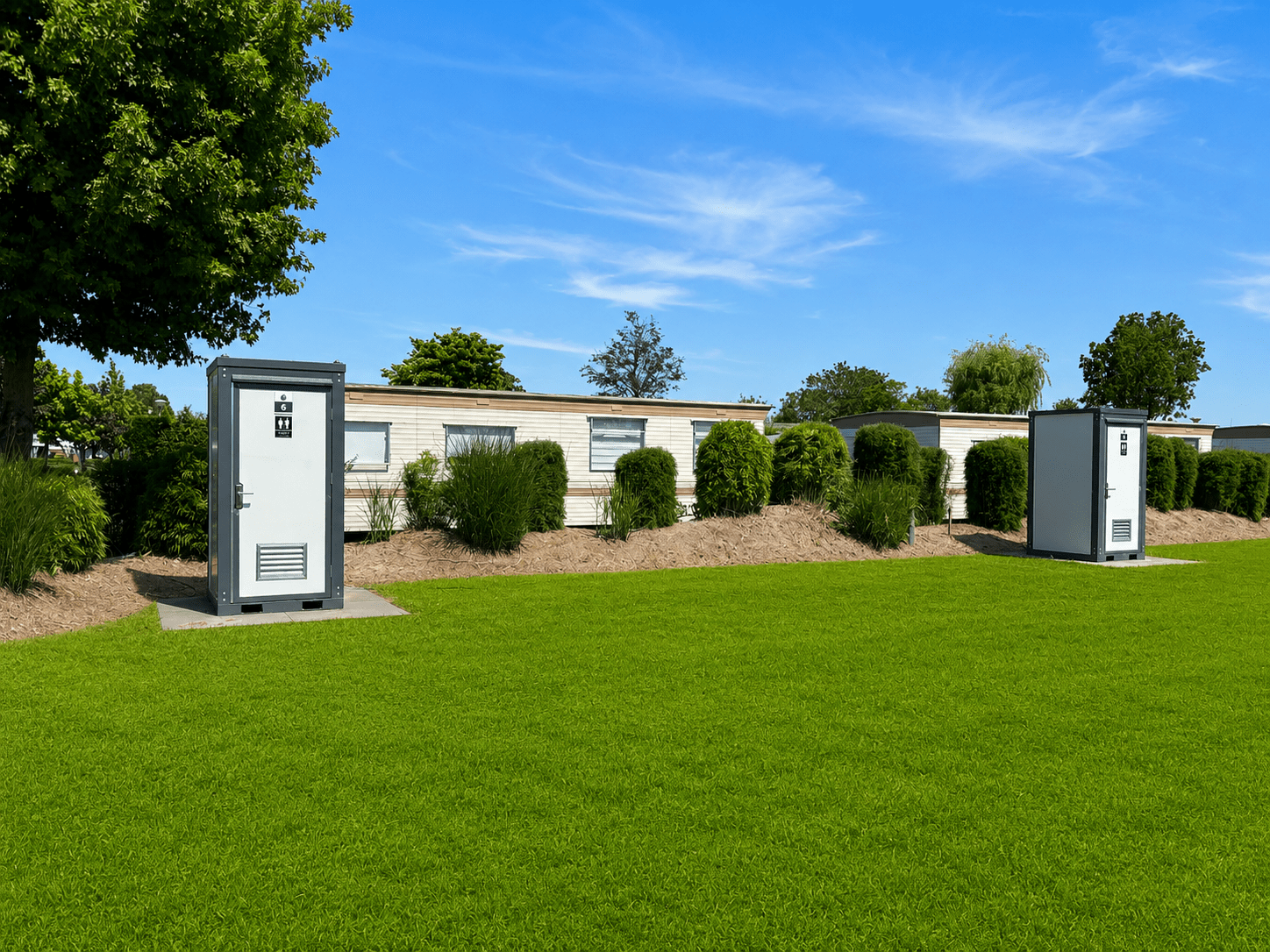 Comfort kampeerplaats + privé toilet (NIEUW 2026)