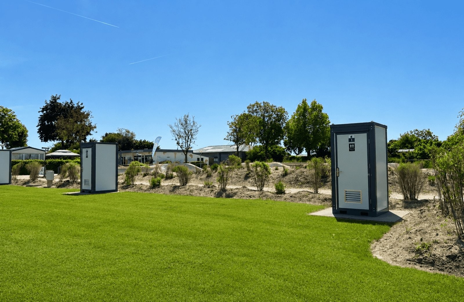 Kampeerplaats met prive sanitair gelderland betuwestrand