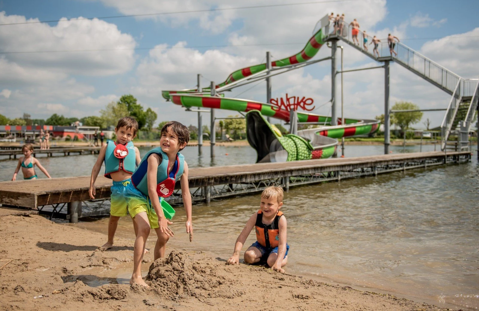Zwemmen strandbad kinderen